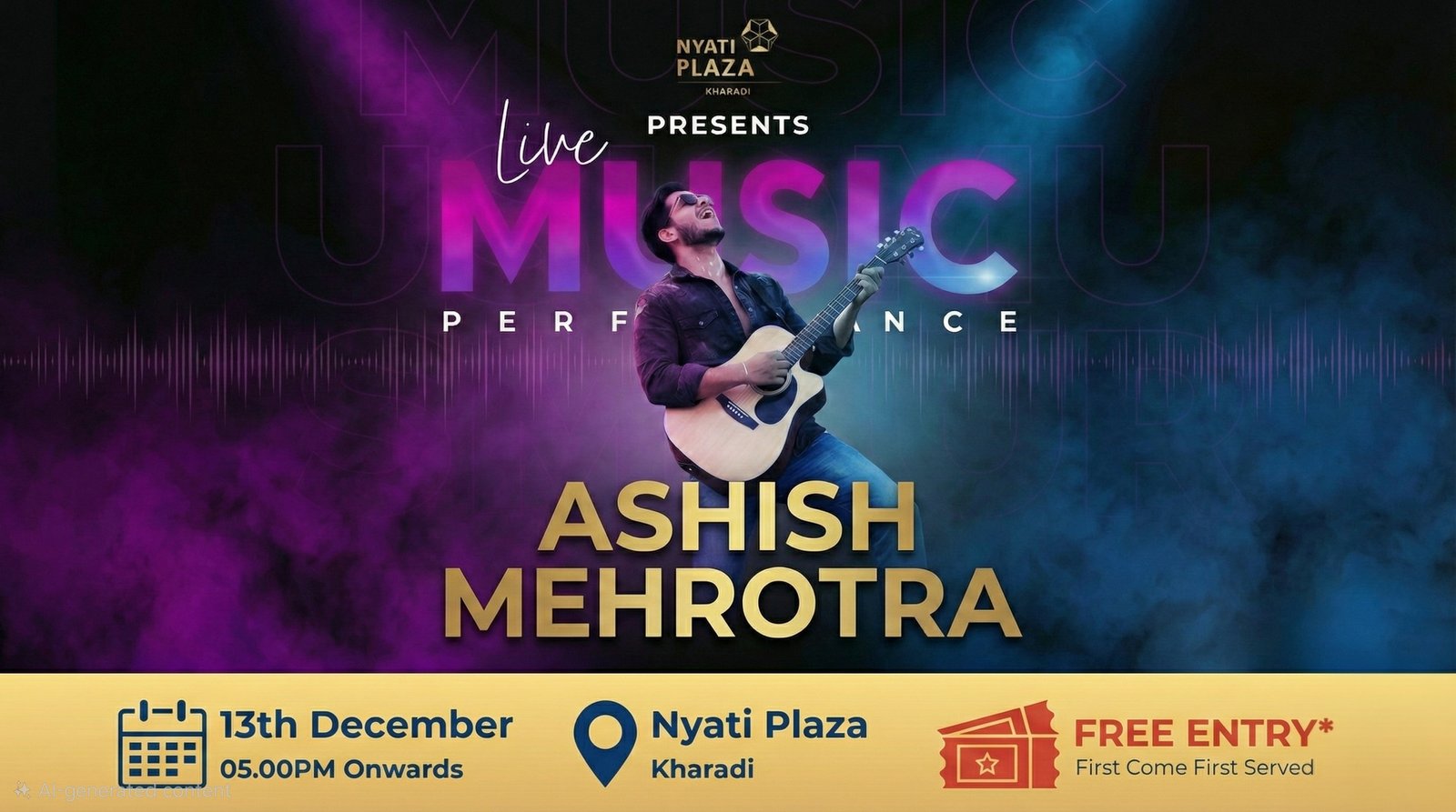 𝗟𝗜𝗩𝗘 𝗠𝗨𝗦𝗜𝗖 𝗣𝗘𝗥𝗙𝗢𝗥𝗠𝗔𝗡𝗖𝗘 – 𝗡𝗬𝗔𝗧𝗜 𝗣𝗟𝗔𝗭𝗔 ⭐ 𝗔𝗥𝗧𝗜𝗦𝗧:  🎤 𝗔𝘀𝗵𝗶𝘀𝗵 𝗠𝗲𝗵𝗿𝗼𝘁𝗿𝗮